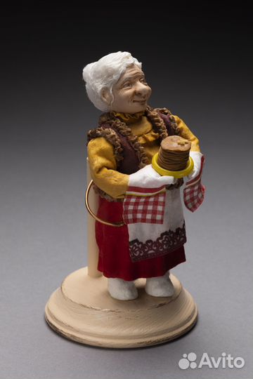 Ватные елочные и интерьерные игрушки новые Бабушка