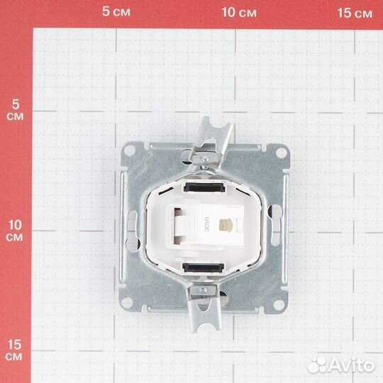 Розетка телефонная ATN001081 скрытая установка кар