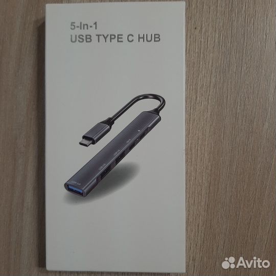 Хаб USB Type C 5 в 1