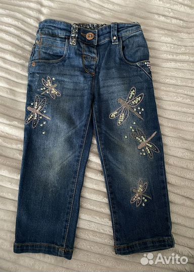 Джинсы, свитшот, платье Next на девочку 86р