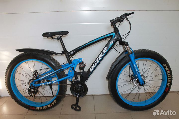 Fatbike чёоно-красный новый