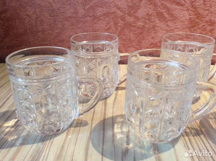 Кружка хрустальная с ручкой