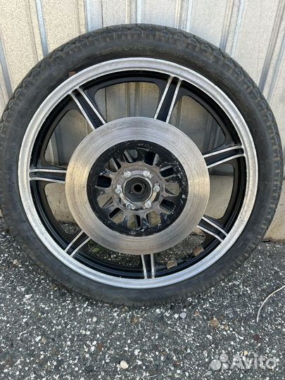 Колесо литое иж переднее с покрышкой