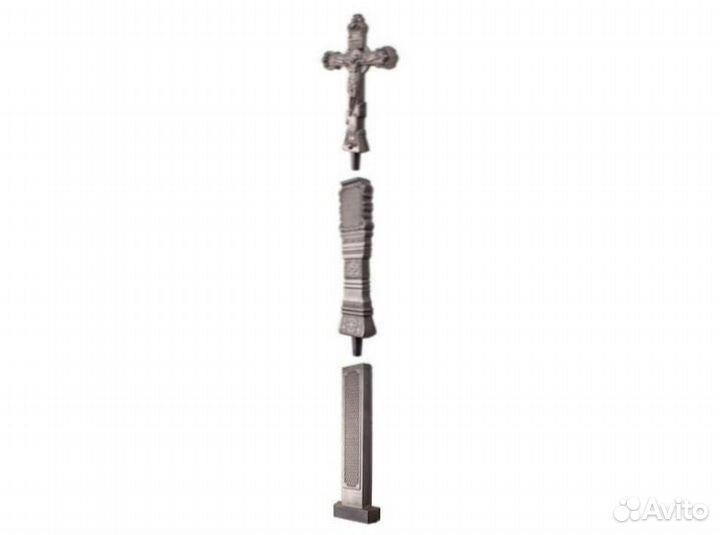 Крест могильный каменный