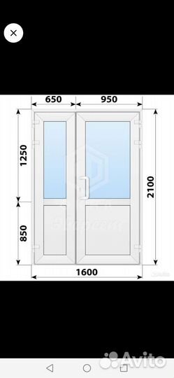 Готовая пластиковая входная дверь