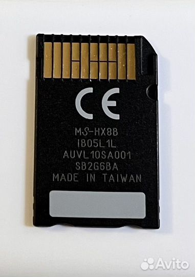 Карта памяти sony memory stick pro duo