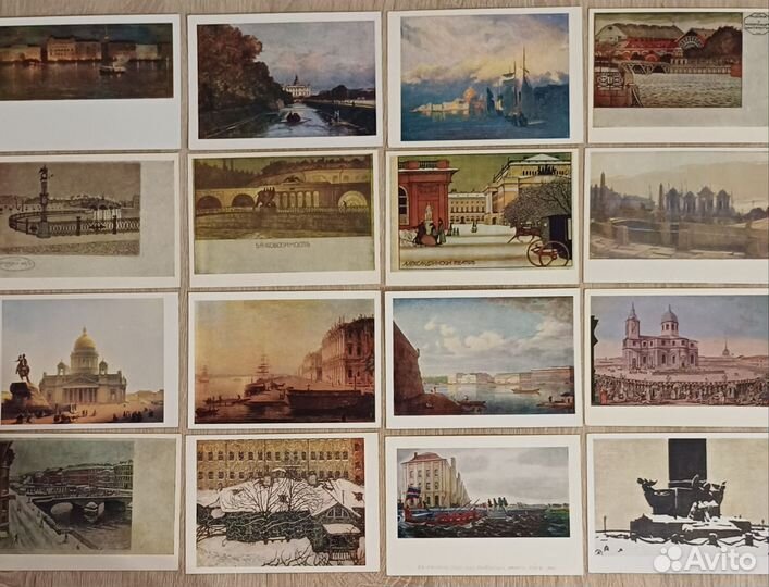 Петербург в русской живописи, 30 открыток