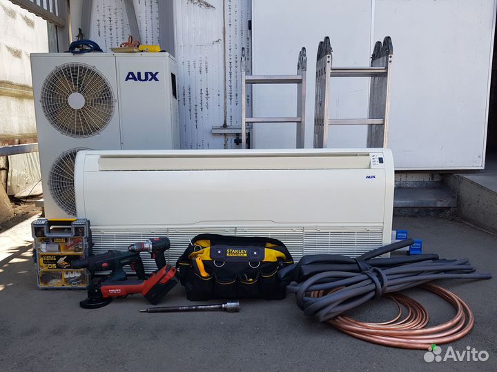 Монтаж сплит систем,Чистка сплит систем,Заправка