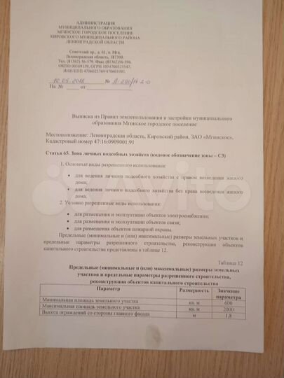 Участок 1,64 га (ИЖС)