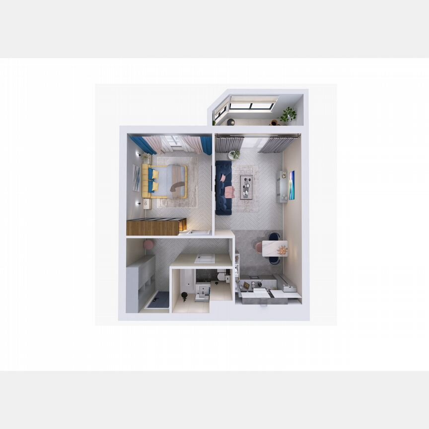 1-к. квартира, 46,7 м², 4/5 эт.