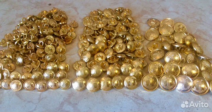 Пуговицы вмф с якорем 14 мм, 18 мм, 22 мм