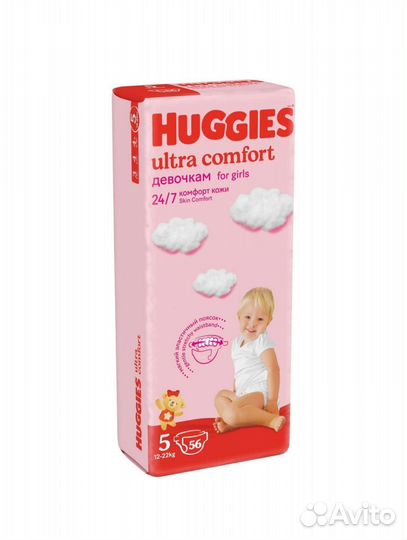Подгузники Huggies ultra comfort 5 для девочек