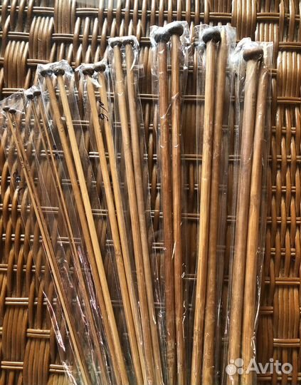 Спицы для вязания бамбуковые набор