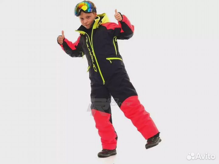 Комбинезон DragonFly Junior 2020, Красно-желтый