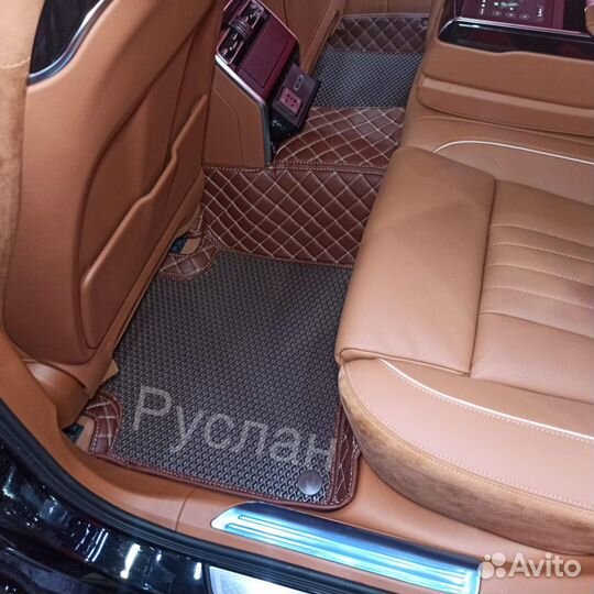 3D коврики из экокожи Hongqi H9