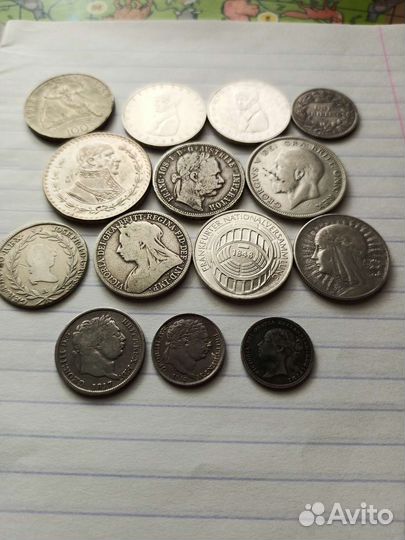 Монеты серебро