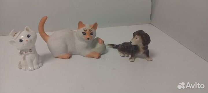 Фарфоровые статуэтки и фигурки из стекла