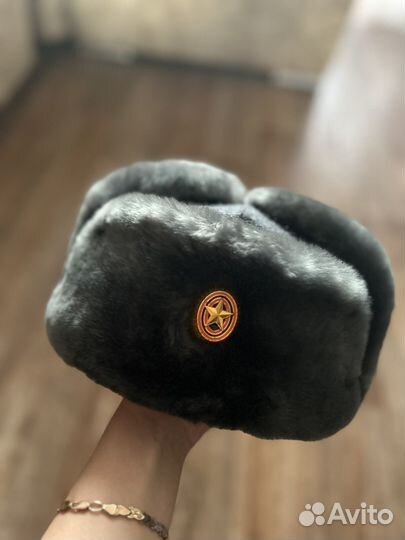 Шапка ушанка военная офисная