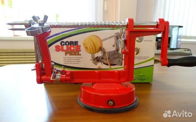 Прибор для очистки и нарезки яблок