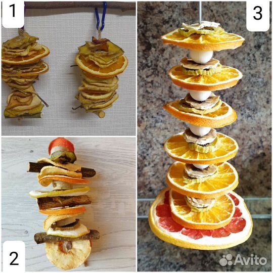 Игрушки-погрызушки для птиц и грызунов