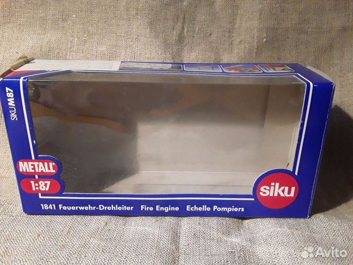 Коробка от модели siku