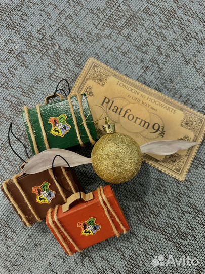 Ёлочные игрушки в стиле Гарри Поттер (самодельные)