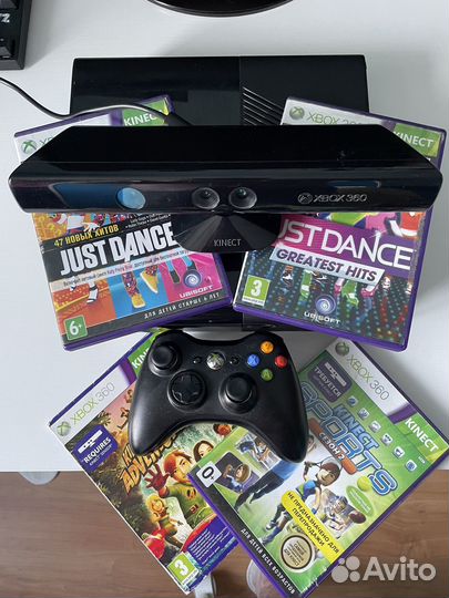 Xbox 360 с кинектом и играми