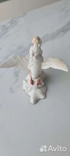 Статуэтка Гуси-лебеди, фарфор, лзфи, СССР