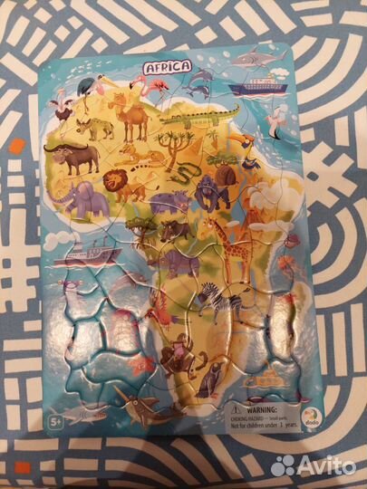 Пазлы детские 13 штук от 2 до 5 лет