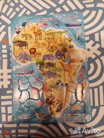 Пазлы детские 13 штук от 2 до 5 лет