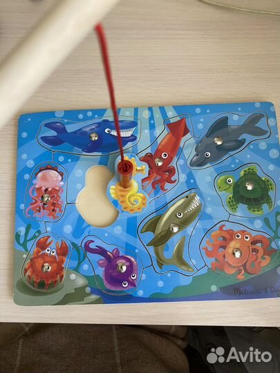 Игрушка деревянная рыбалка