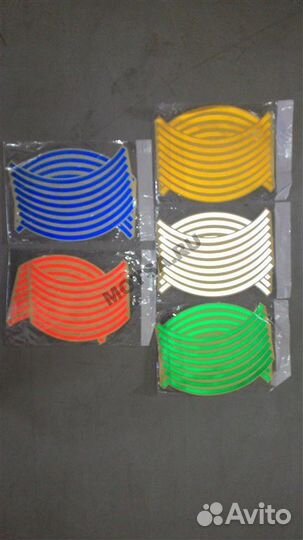 Наклейки на обод колеса (светоотражающие, на 2 кол