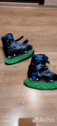 Коньки детские раздвижные р.30-33