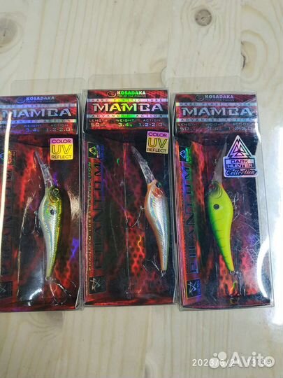 Воблер kosadaka mamba 50mm 3,4g 1,2-2m