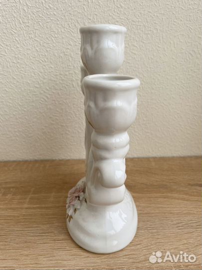 Подсвечник на 3 свечи керамика