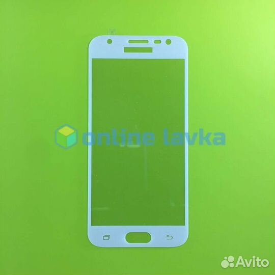 Защитное стекло для Samsung J3 2017 White (установ