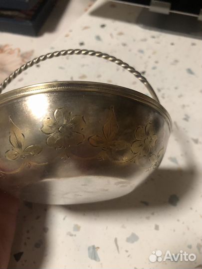 Серебряные конфетницы 875 пробы