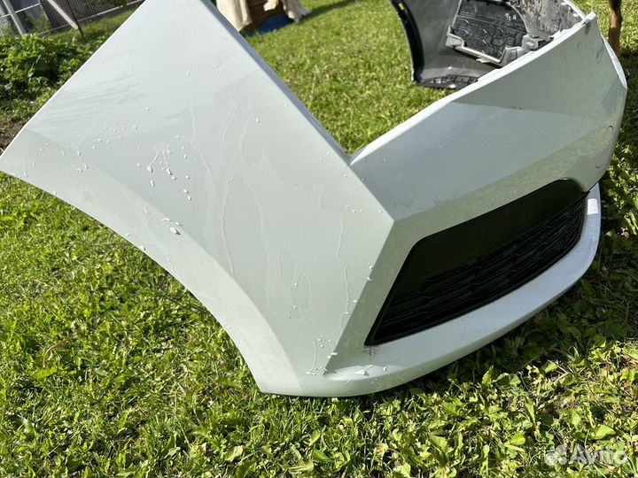 Бампер передний на шкоду рапид 2021