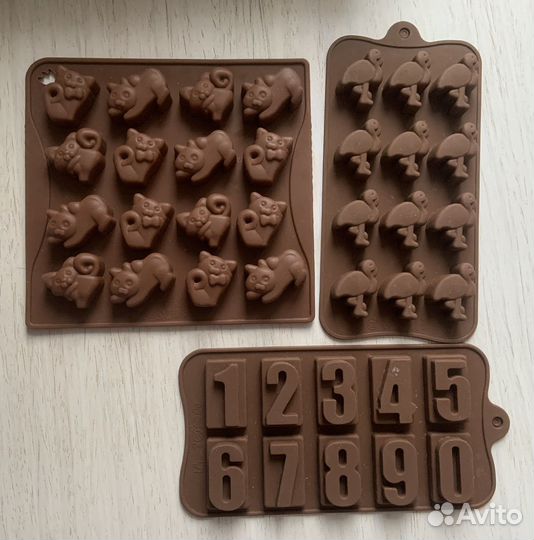 Силиконовая форма для шоколада (алфавит, цифры)