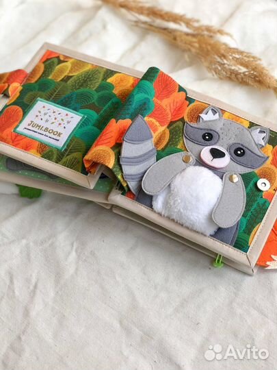 Развивающая книга из фетра от 1 годика