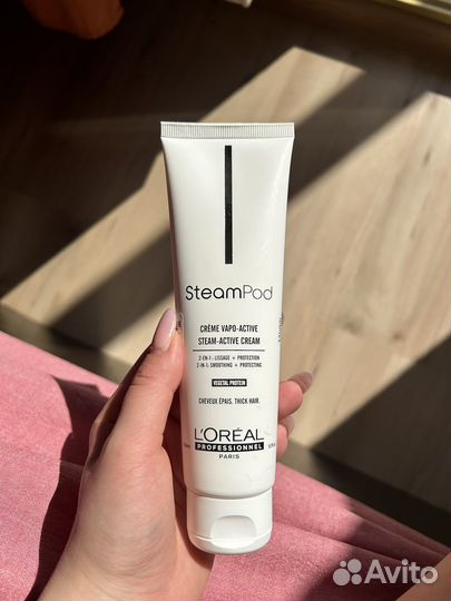 Loreal Steampod крем и сыворотка для волос