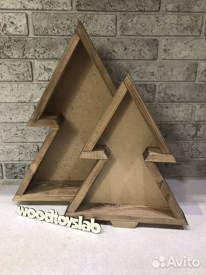 Деревянные елки-боксы