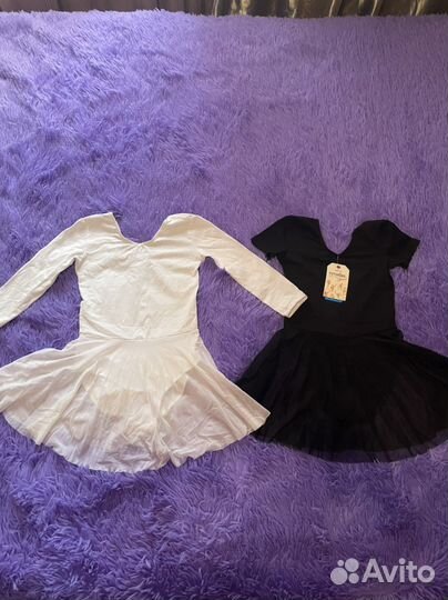 Гимнастический купальник с юбкой