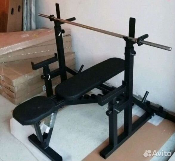 Скамья для жима со стойками