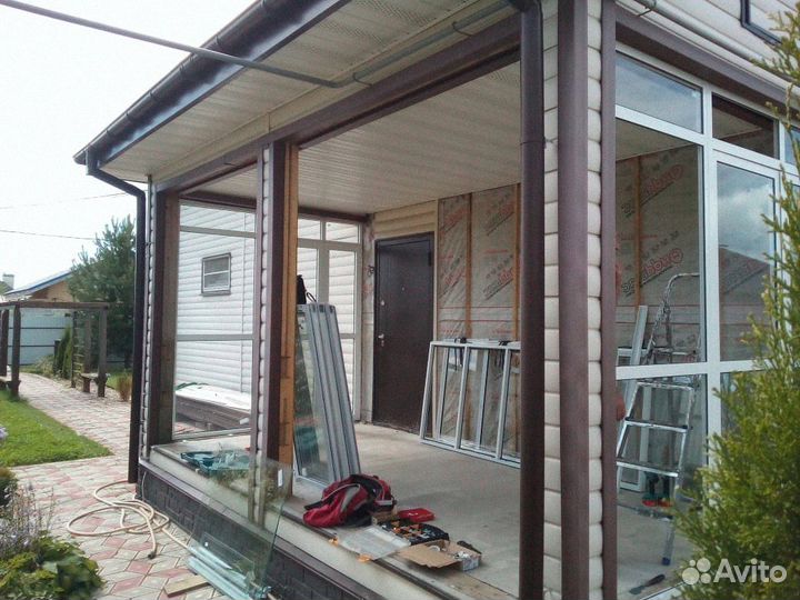 Раздвижное остекление веранды остекление веранды