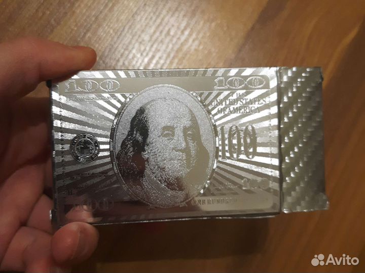 Игральные карты серебро