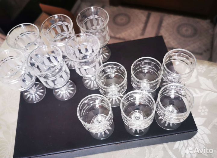 Хрустальные рюмки на ножке СССР