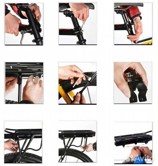 Багажник для взрослого велосипеда 24',26',27',29'
