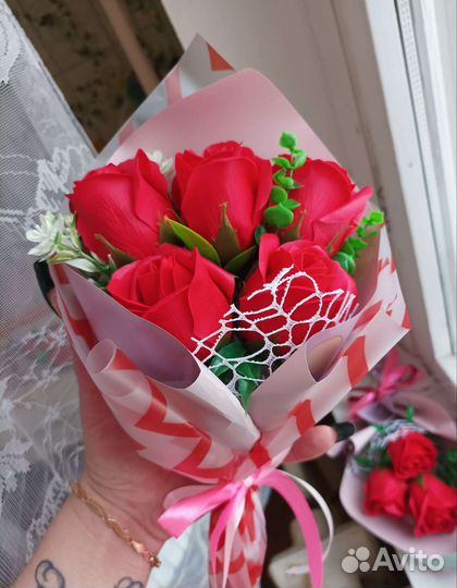 Мыльные розы букеты