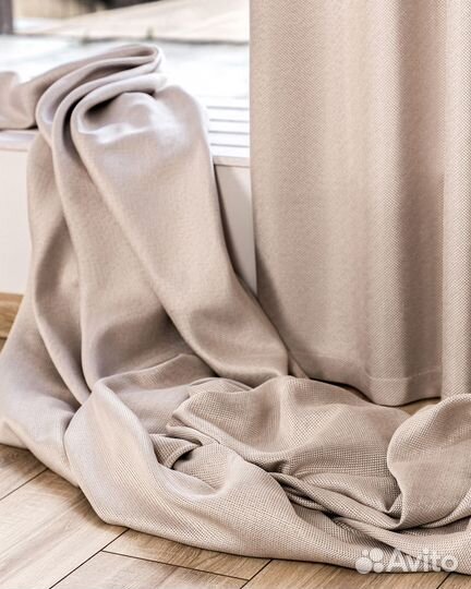 Шторы рогожка Орфей Миндальное искушение